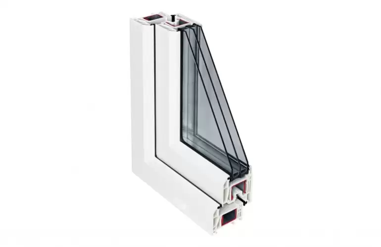 Остекление балкона под ключ окнами Рехау